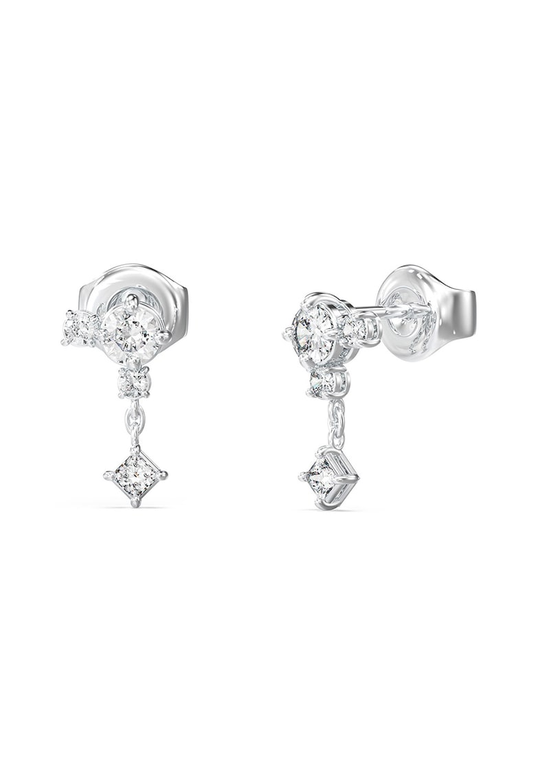 Cercei de otel inoxidabil cu cristale