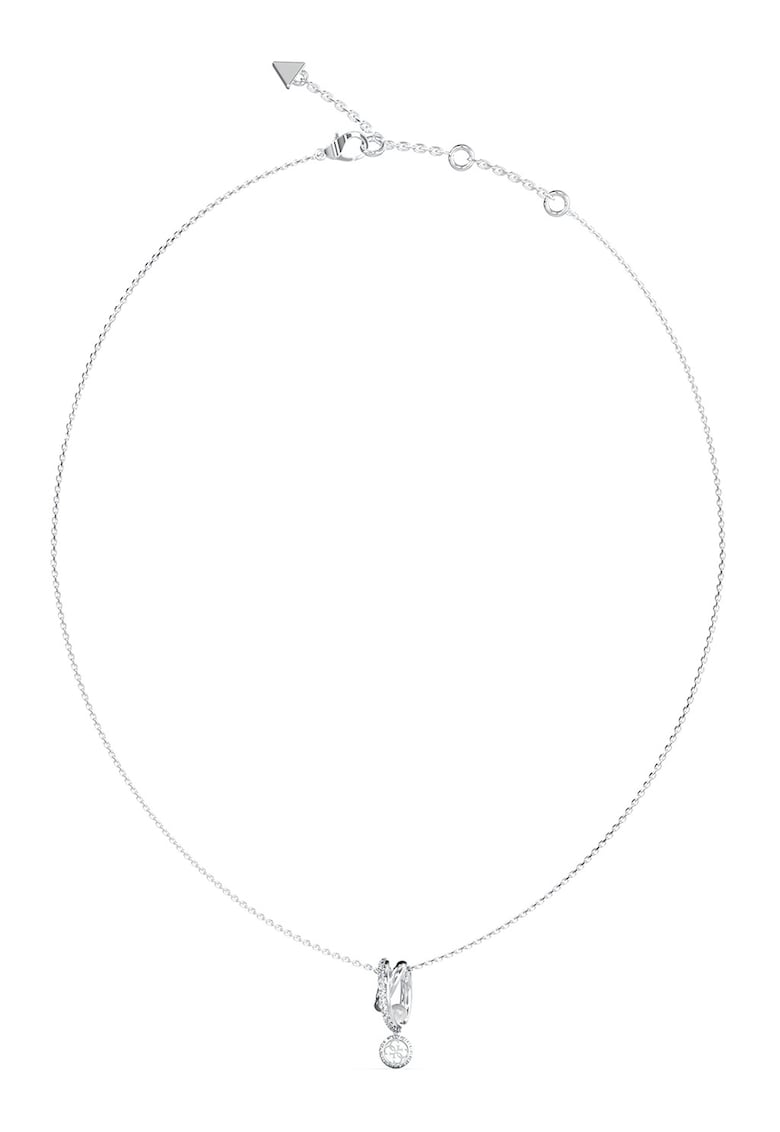 Colier de otel inoxidabil cu perla si cristale