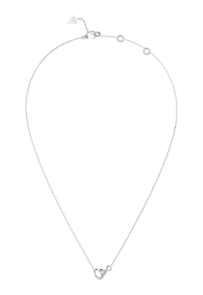 Colier de otel inoxidabil cu inima si elemente infinit