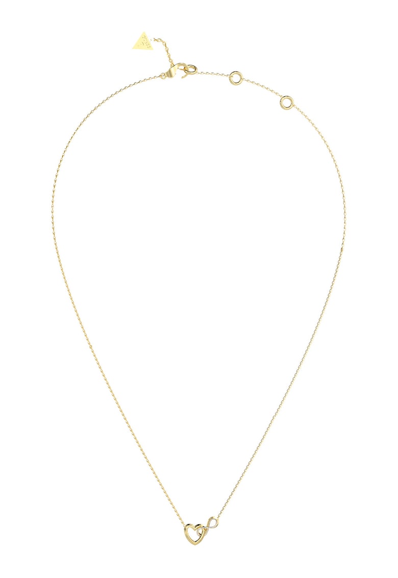 Colier de otel inoxidabil cu inima si elemente infinit