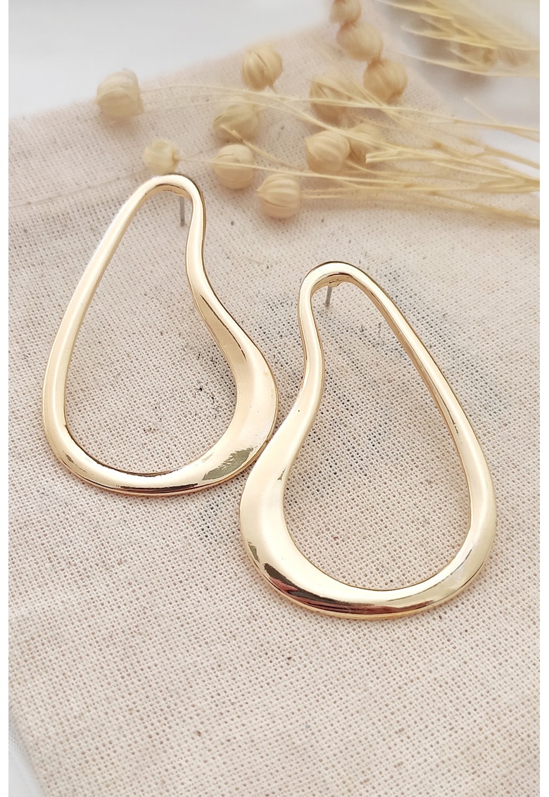 Cercei supradimensionati cu lacrima