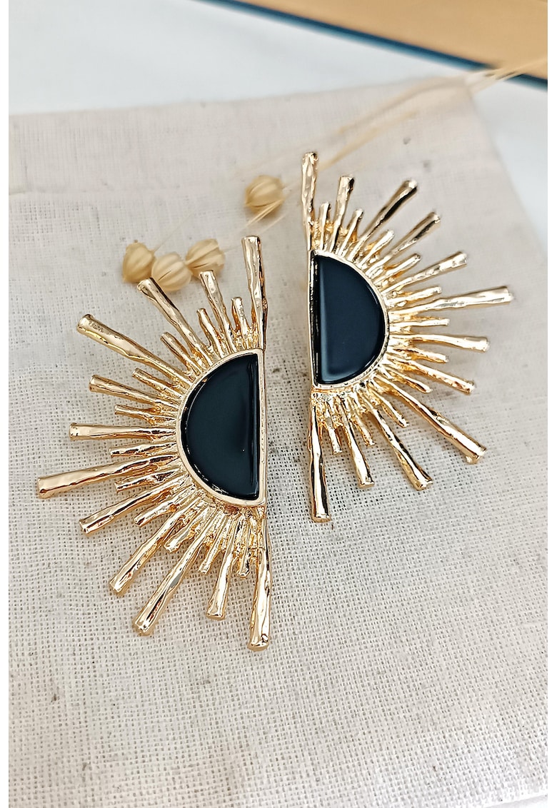 Cercei supradimensionati cu sticla