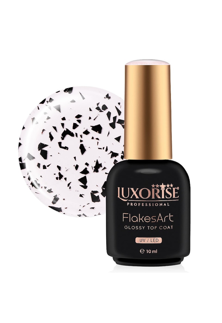 Top Coat - FlakesArt Shine Noir Elegance 10ml