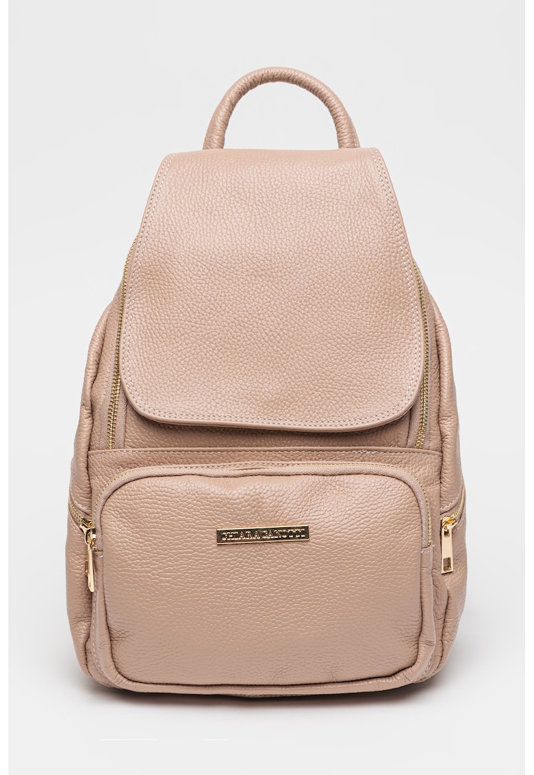 Rucsac din piele cu aspect granulat