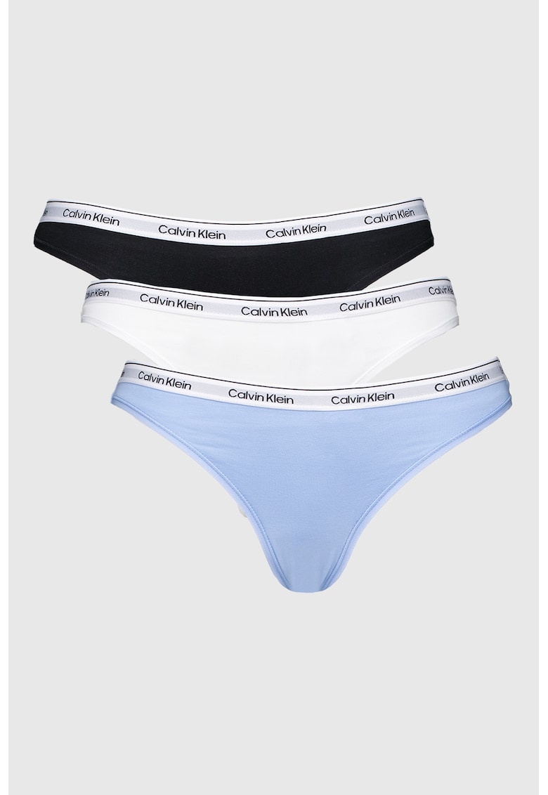 Set de chiloti tanga cu logo - 3 perechi