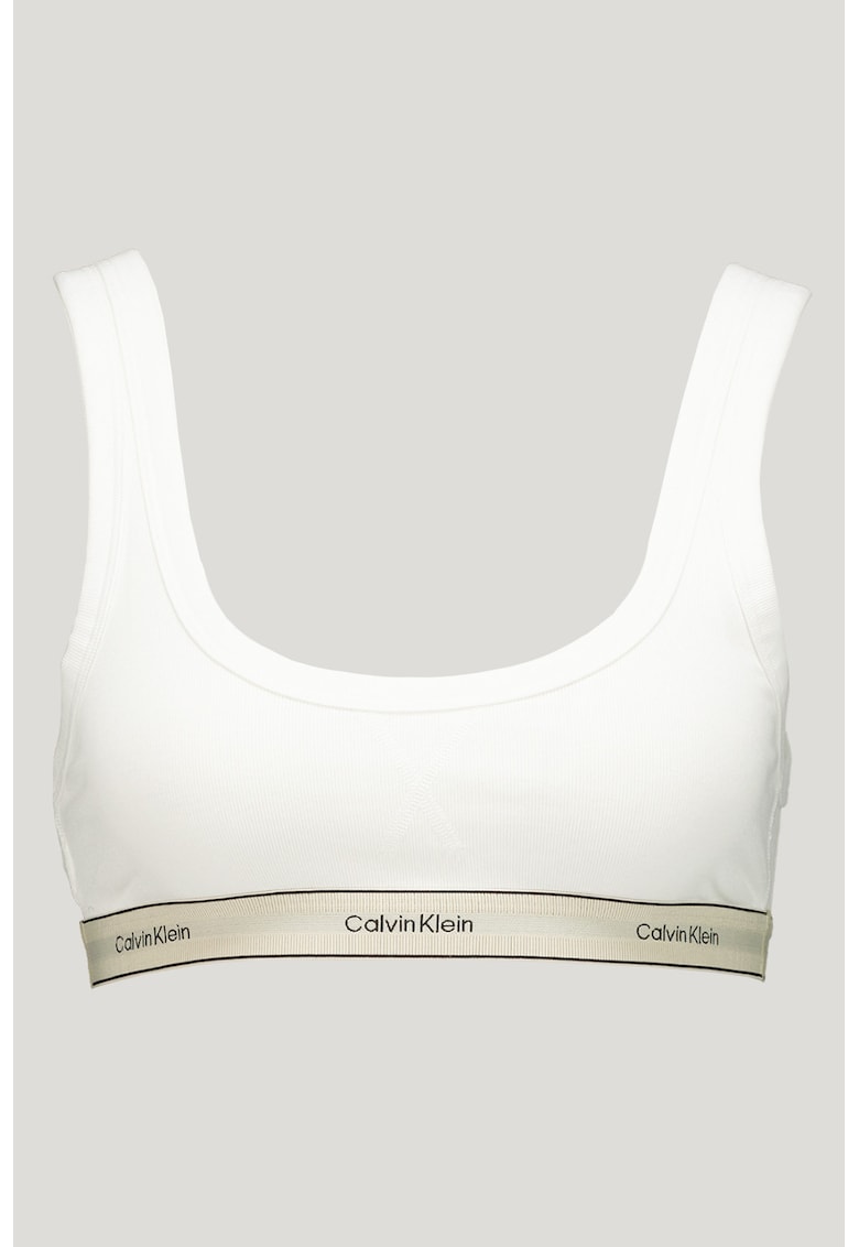 Bustiera din amestec de bumbac cu banda logo