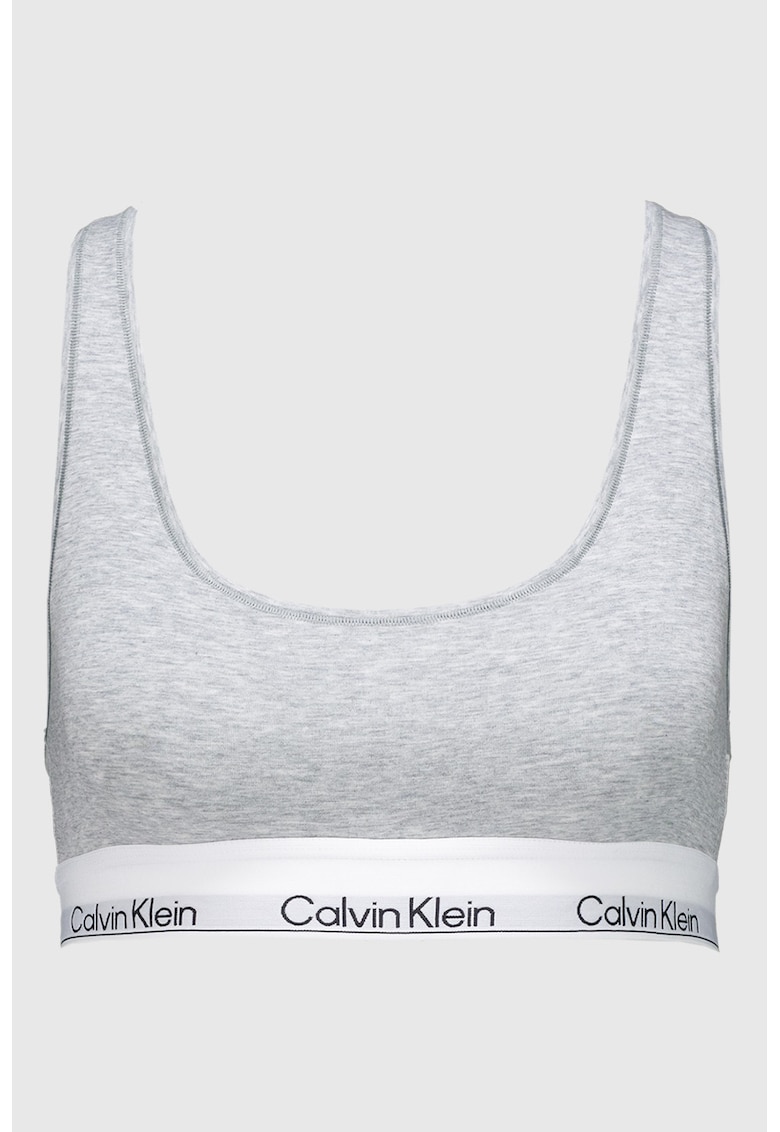 Bustiera din amestec de modal si bumbac cu banda logo