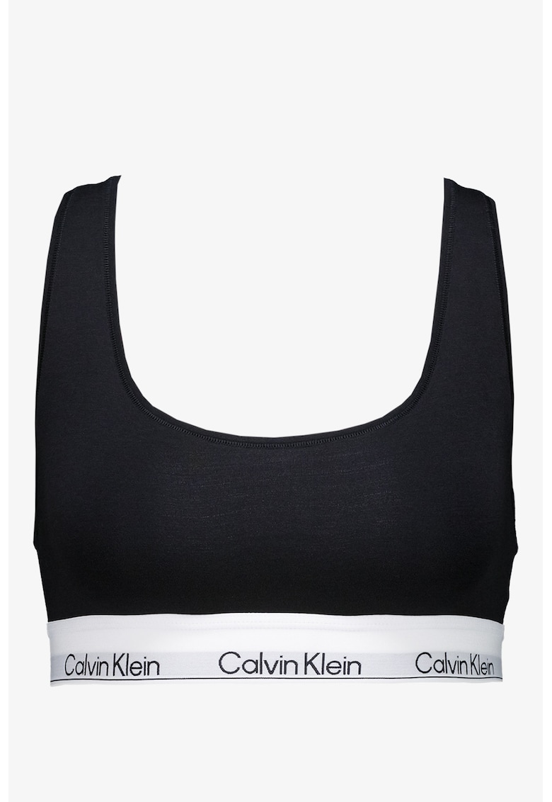 Bustiera din amestec de modal si bumbac cu banda logo