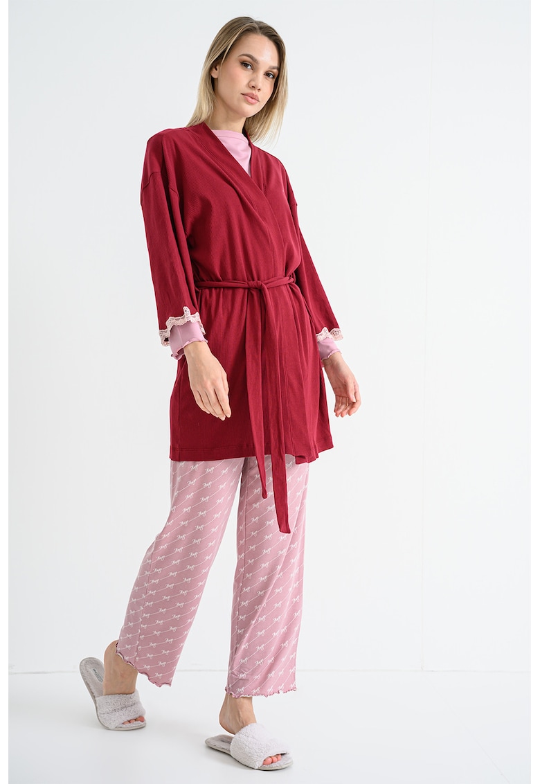 Halat de baie cu cordon