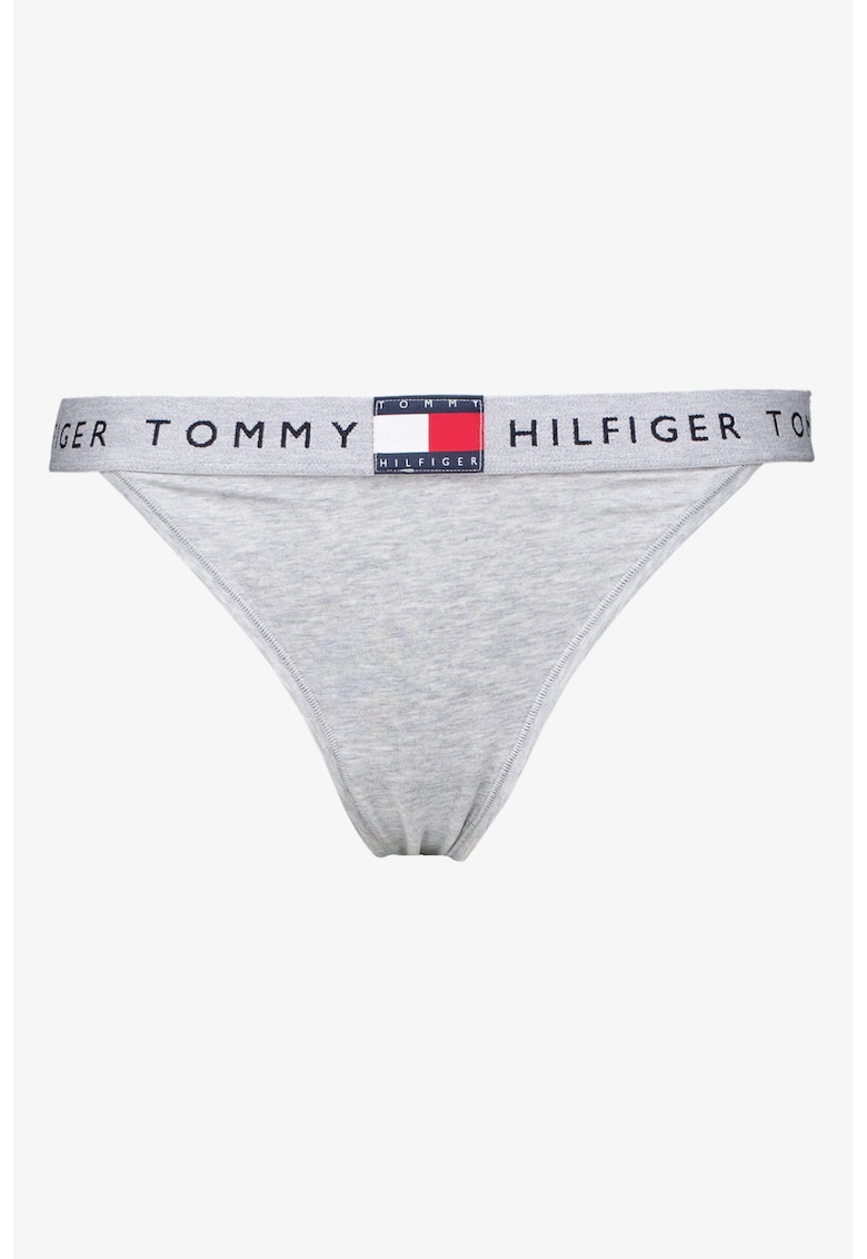 Chiloti din amestec de bumbac cu logo in talie