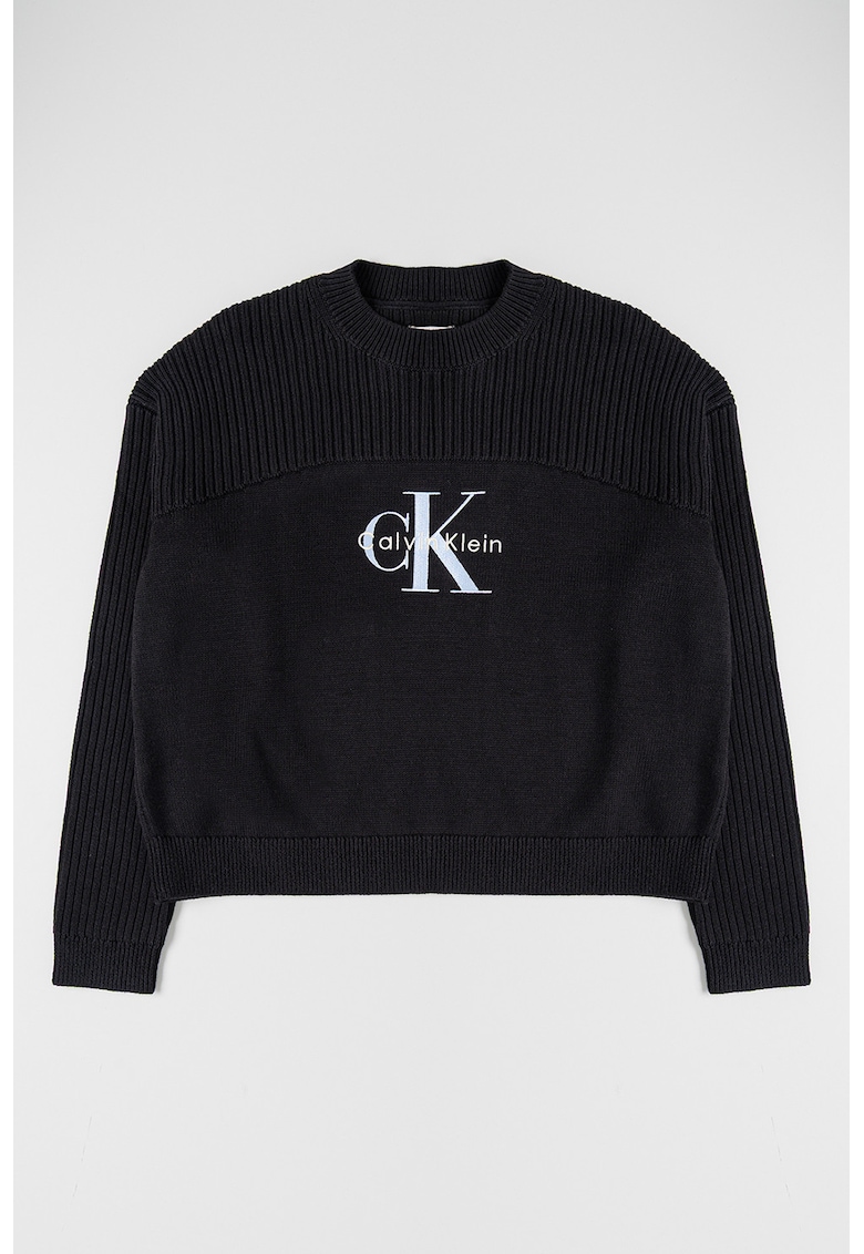 Pulover cu detalii striate