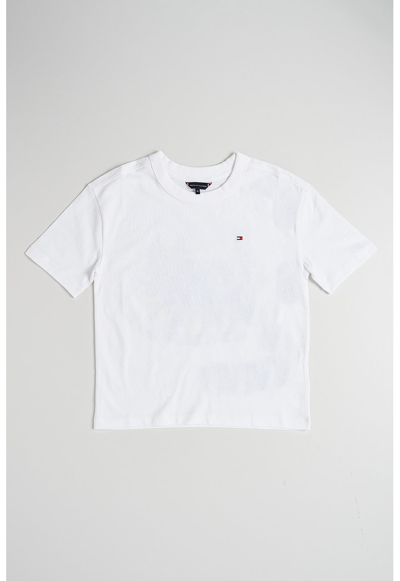 Tricou cu imprimeu pe partea din spate - Alb/Verde