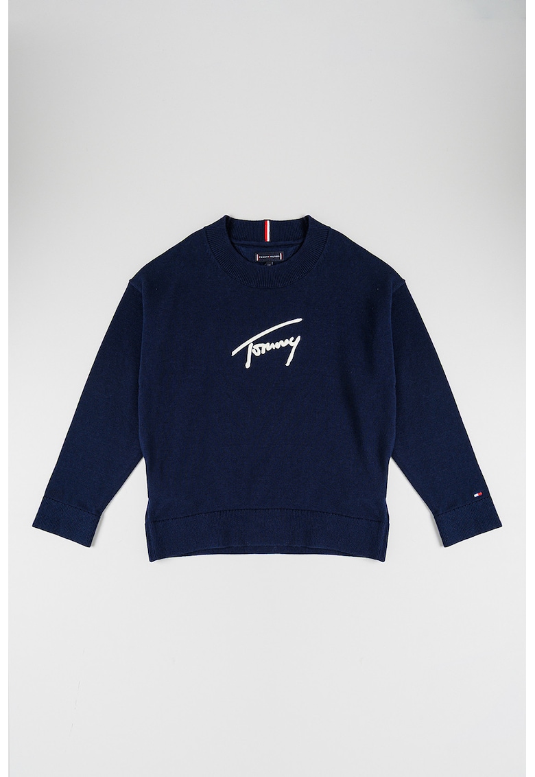 Pulover de bumbac organic cu logo