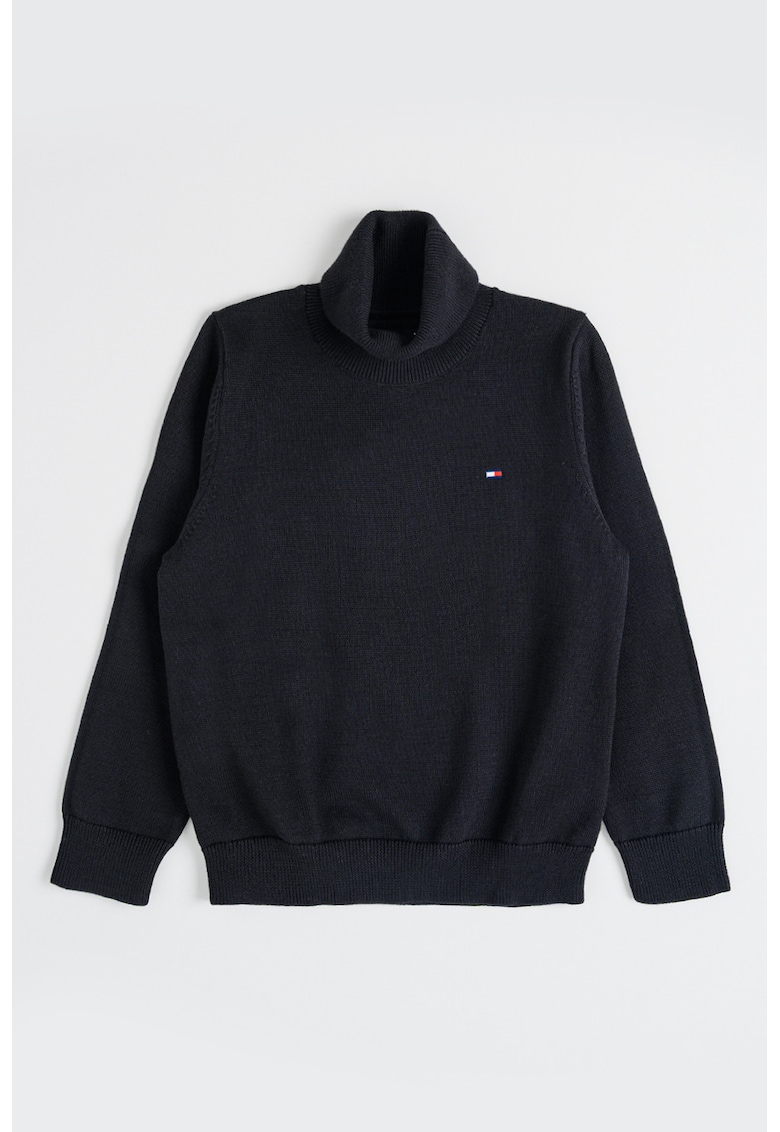 Pulover de bumbac organic cu guler inalt