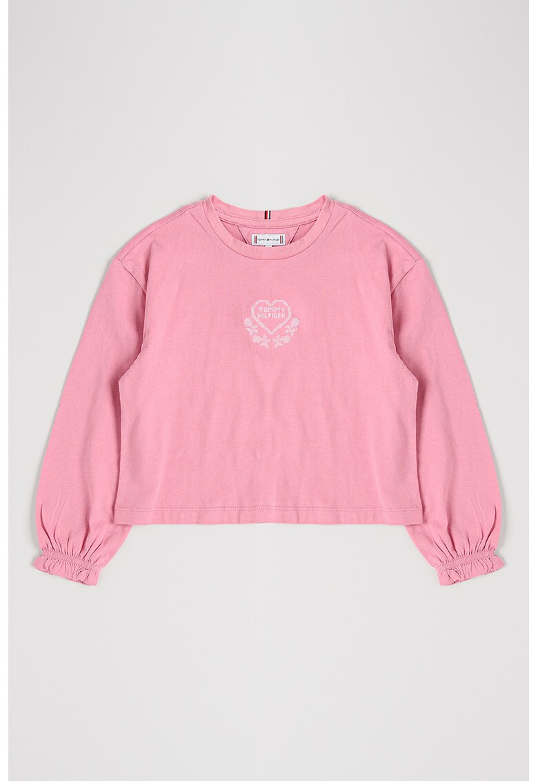 Bluza cu imprimeu grafic - Roz