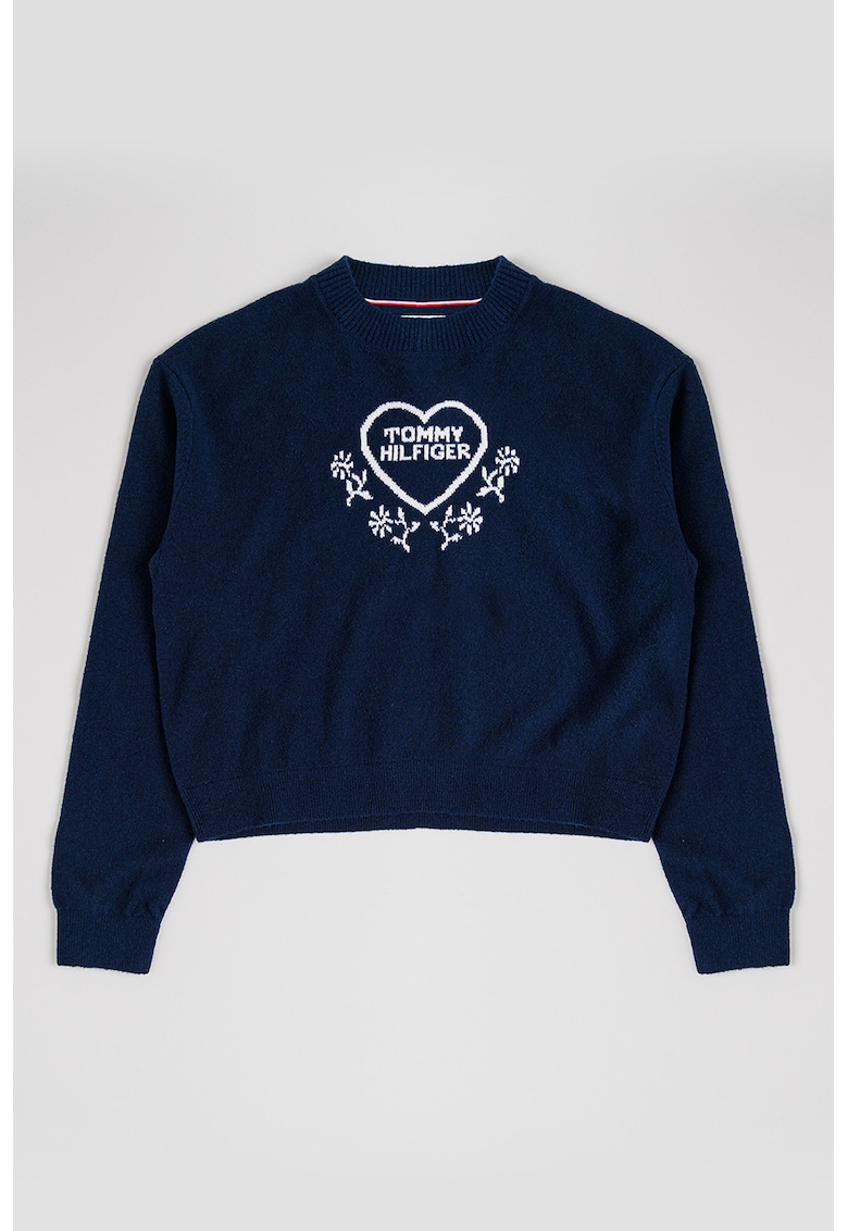 Pulover cu logo brodat