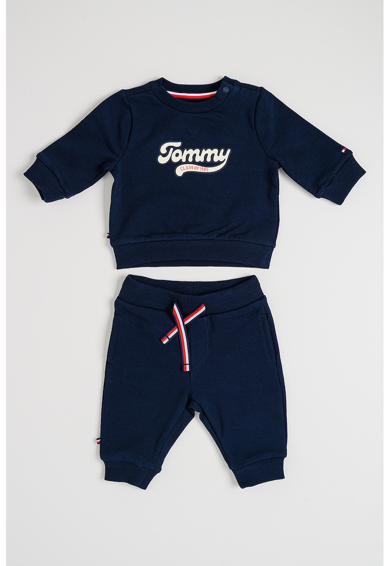 Trening din amestec de bumbac organic cu imprimeu logo