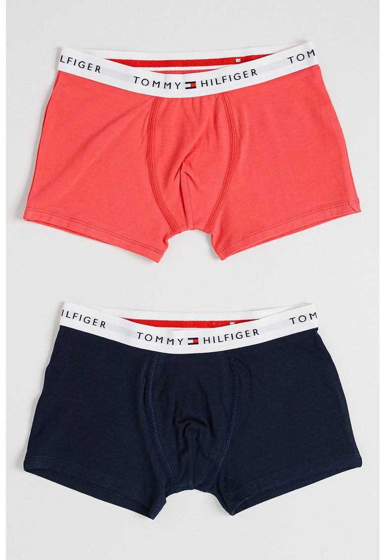 Set de boxeri din amestec de bumbac - 2 perechi - Coral/Bleumarin