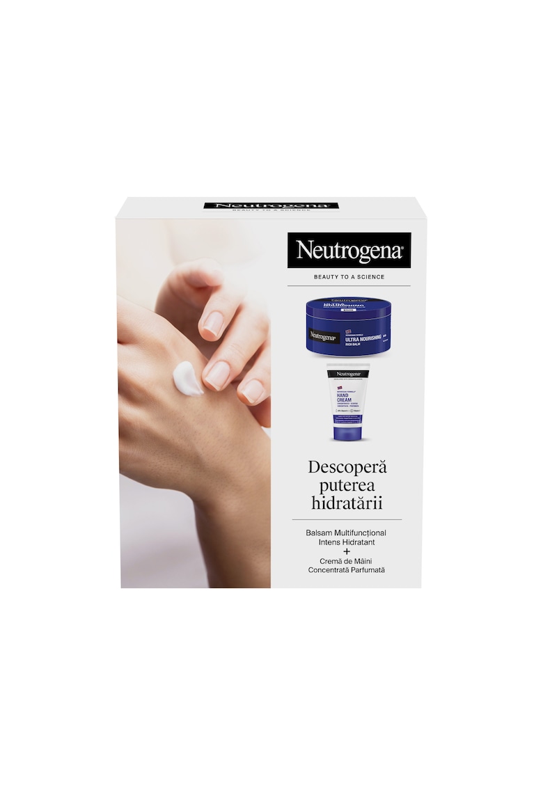 Set cadou : Crema de corp intens hidratanta - 300 ml + Crema de maini concentrata parfumata - 50 ml