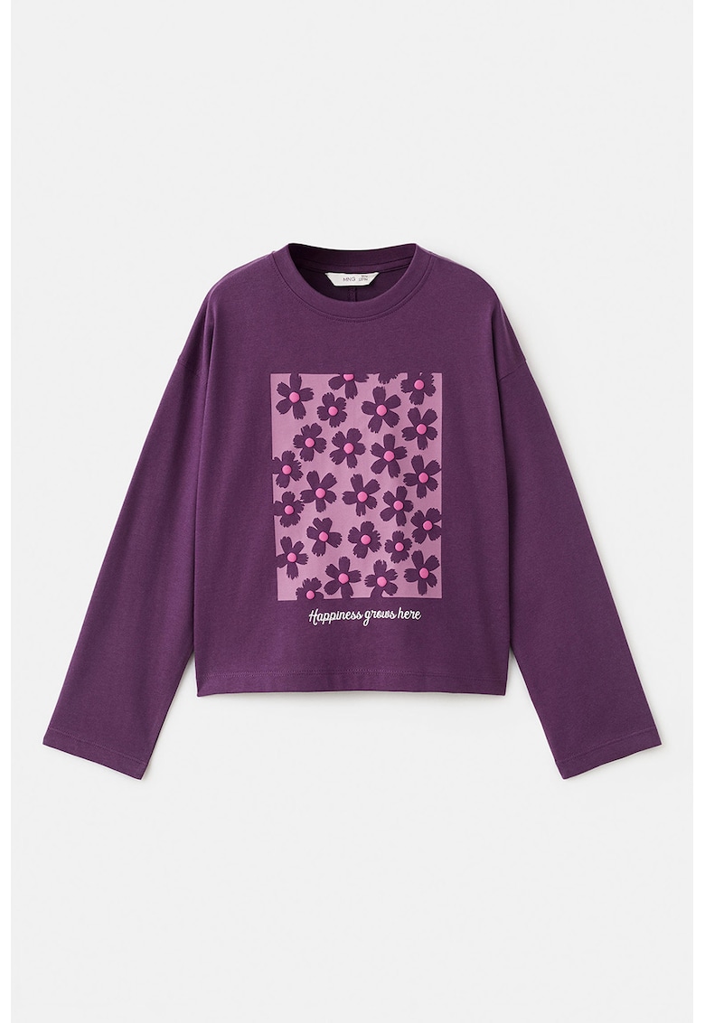 Bluza din bumbac cu model floral