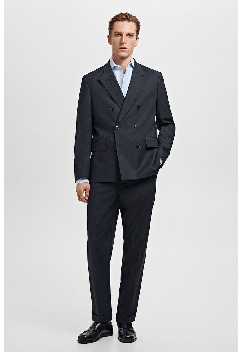 Camasa cu maneci lungi si dungi - Alb/Albastru deschis