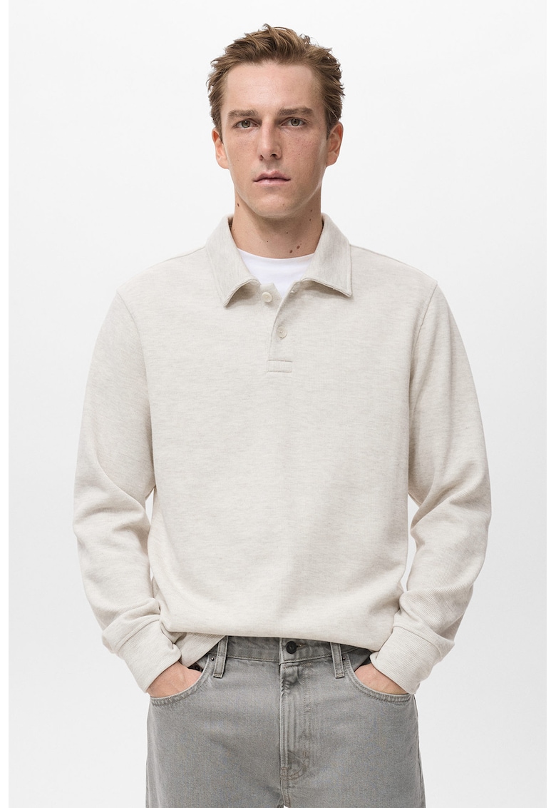 Bluza de trening polo cu model uni