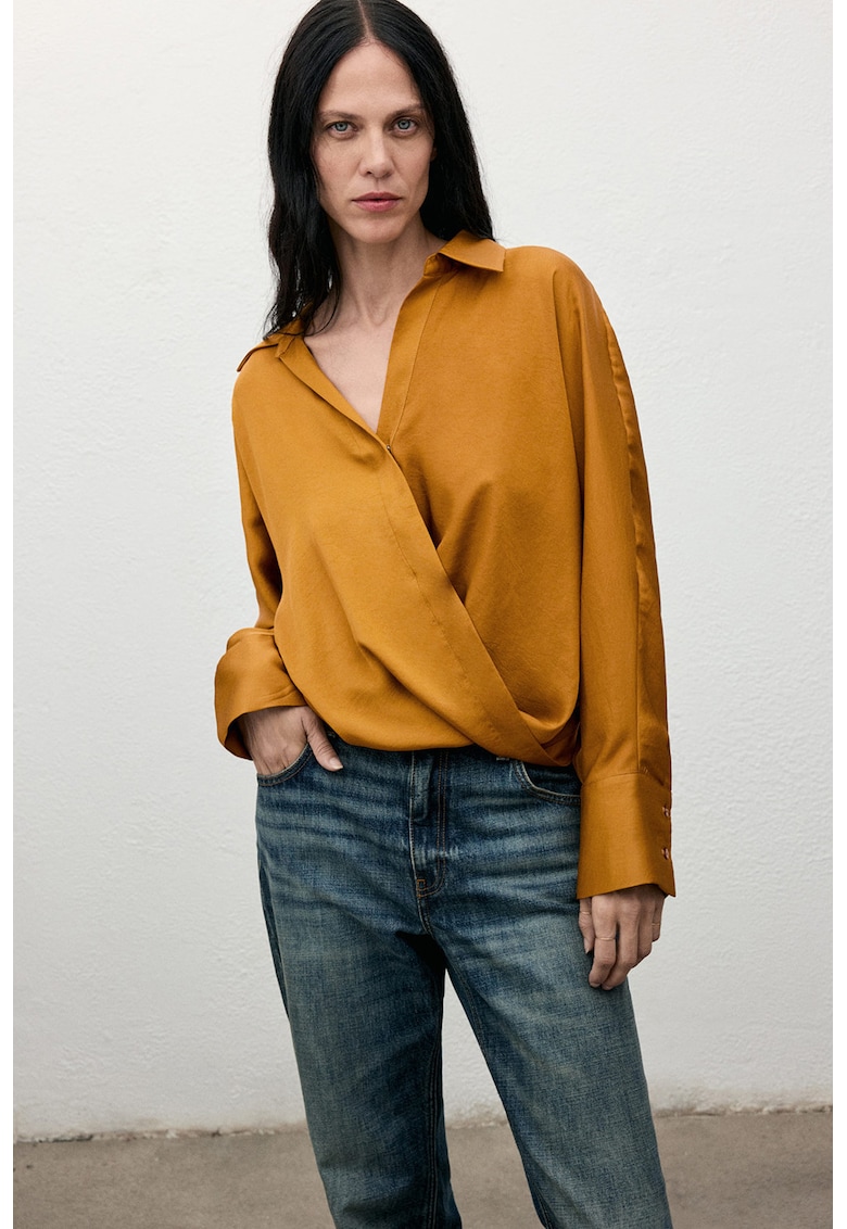 Camasa uni din satin