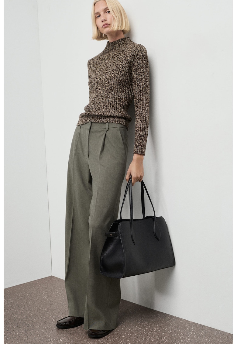 Pantaloni drepti cu pliuri