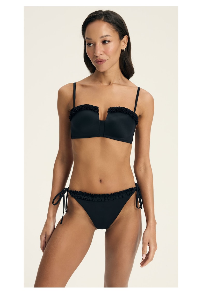 Sutien top baie push-up Negru Godlike