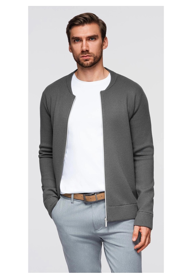 Pulover simplu cu fermoar OM-SWZS-0146