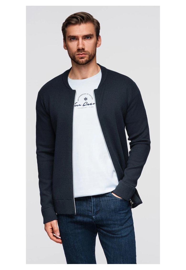 Pulover simplu cu fermoar OM-SWZS-0146