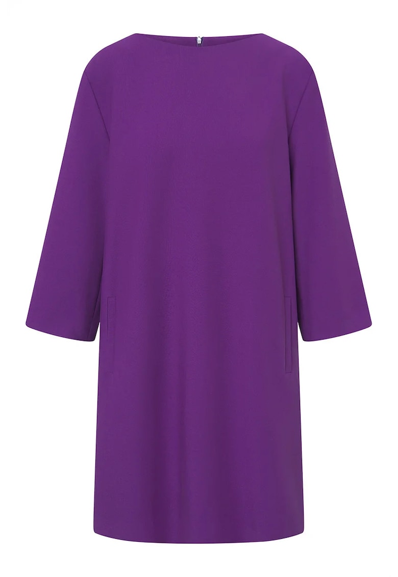 Rochie midi cu decolteu rotund