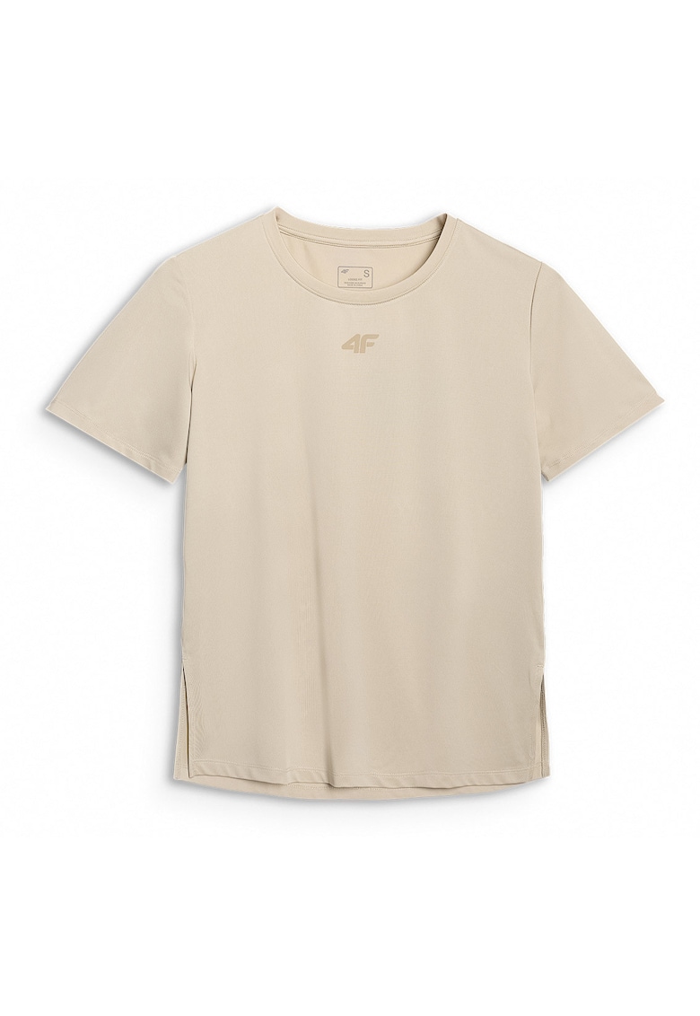 Tricou Antrenament Femei Bej - Uscare Rapida - XS-XXL - Poliester Reciclat - Tehnologia 4FDry - Multi Active - Bej