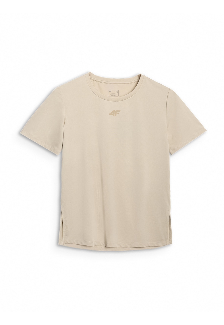 Tricou Antrenament Femei Bej - Uscare Rapida - XS-XXL - Poliester Reciclat - Tehnologia 4FDry - Multi Active - Bej