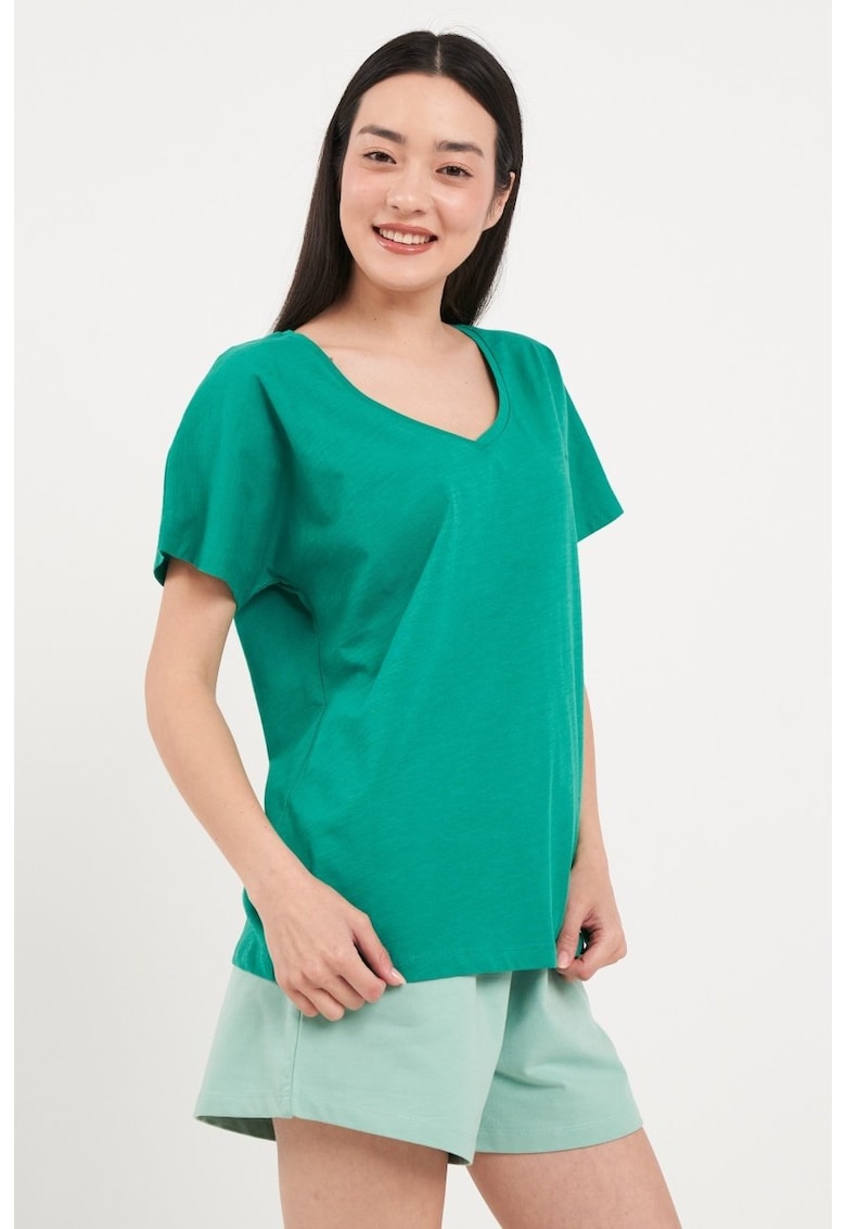 Tricou din bumbac cu logo discret