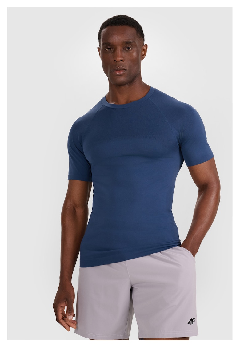 Tricou Antrenament Barbati Slim Fit - Uscare Rapida - Denim - S-XL