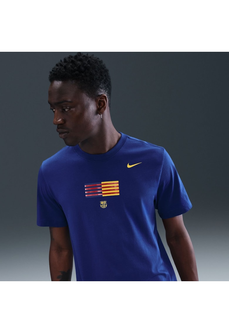 Tricou barbati FCB - albastru - bumbac - M