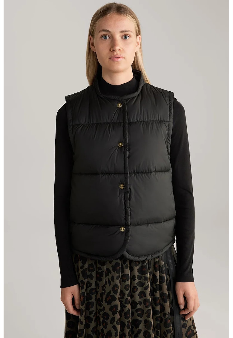 Vesta matlasata - slim fit - cu inchidere prin capse