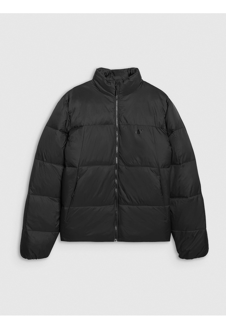 Geaca Matlasata Neagra pentru Femei - Umplutura Sintetica - Impermeabila