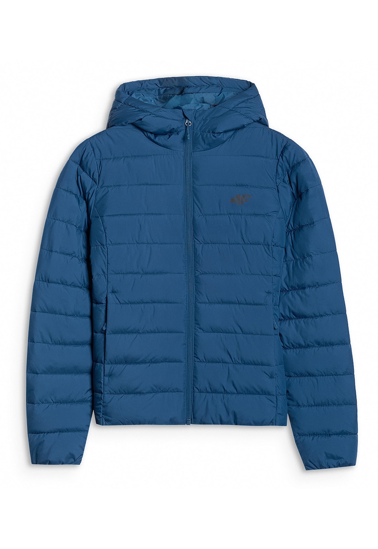 Geaca Matlasata Bleumarin Femei Umplutura Sintetica - Impermeabila - Cu Gluga - Outdoor - AW25 -