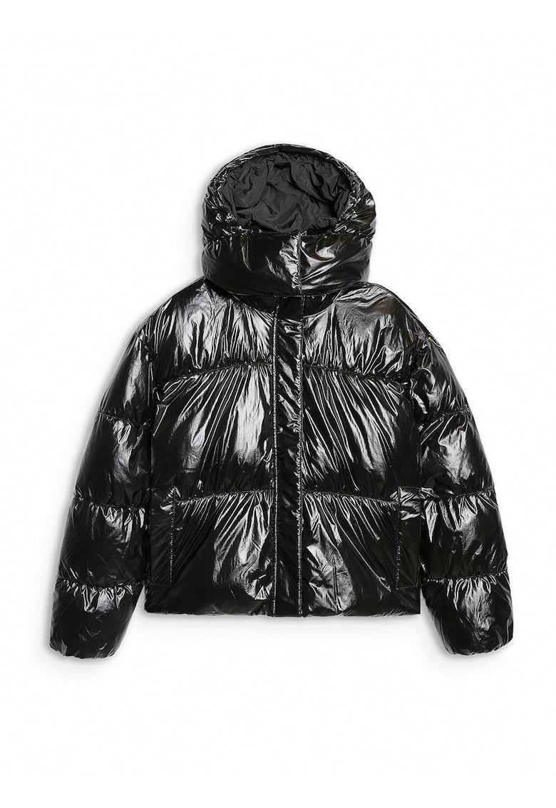 Geaca Puf Dama Negru Impermeabila Usora Sport Casual Femei AW25