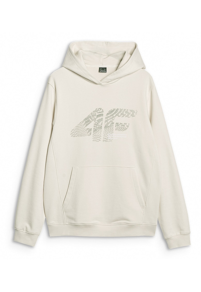 Hanorac Barbati cu Gluga - Material Moale & Durabil - French Terry - Crem - Sportstyle