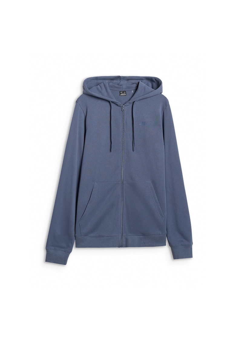 Hanorac Barbati cu Gluga Reglabila - Trening - Tricot French Terry - 80% Bumbac - Fermoar Frontal - Sportstyle - 74679