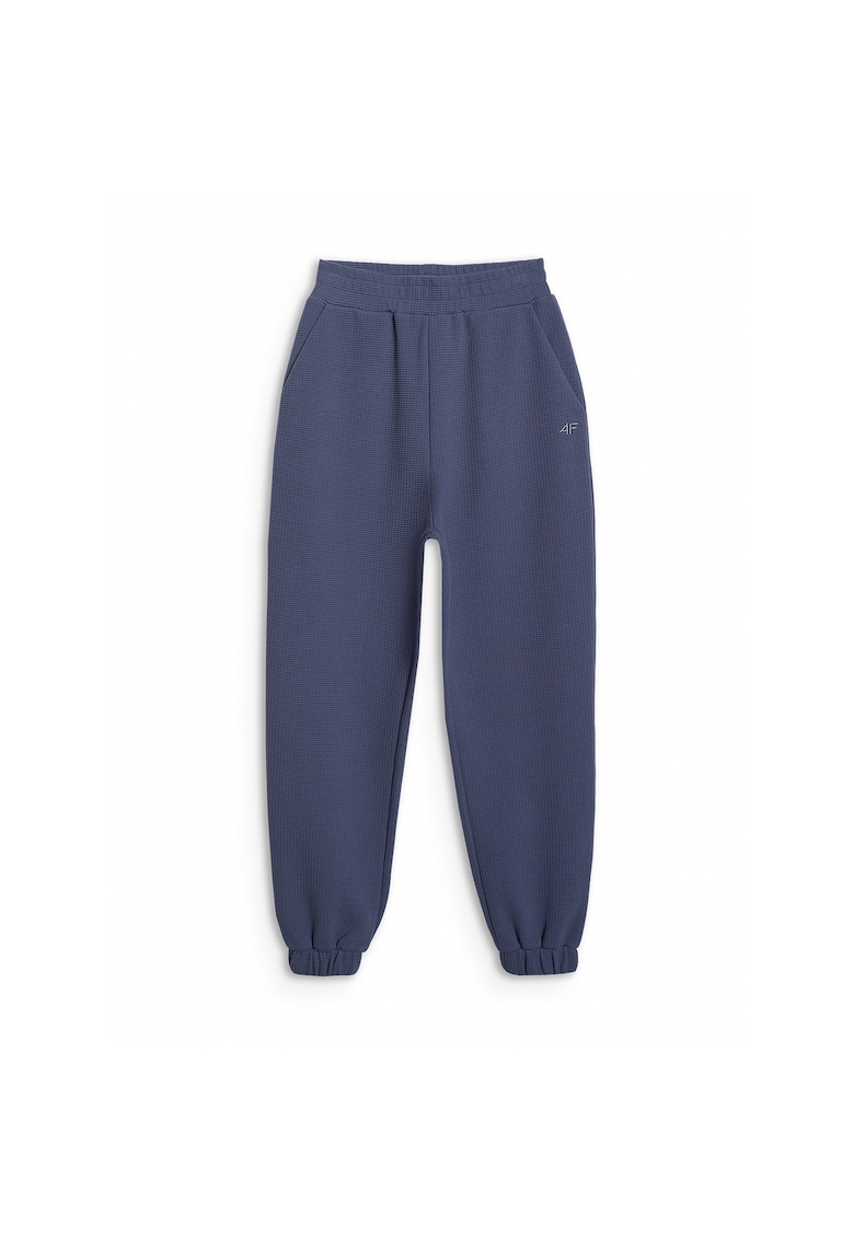 Pantaloni sport talie inalta - 423794 - Albastru inchis
