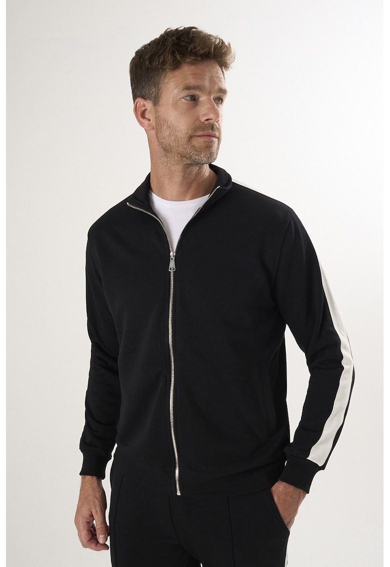 Bluza de trening din bumbac cu fermoar