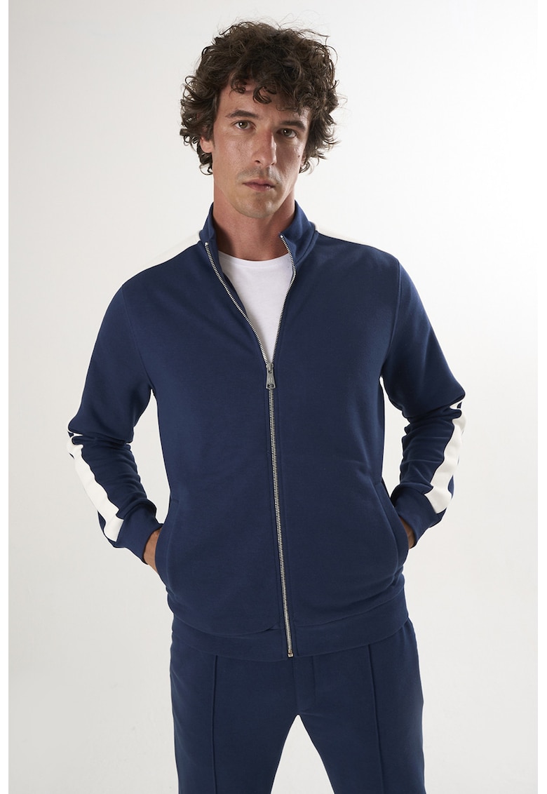 Bluza de trening din bumbac cu fermoar