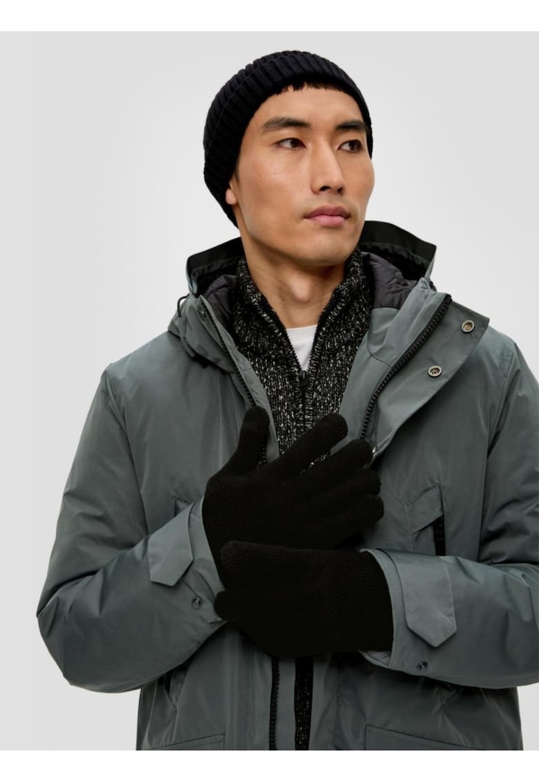 Manusi barbati - din bumbac - Negru Manusi barbati - din bumbac - Negru