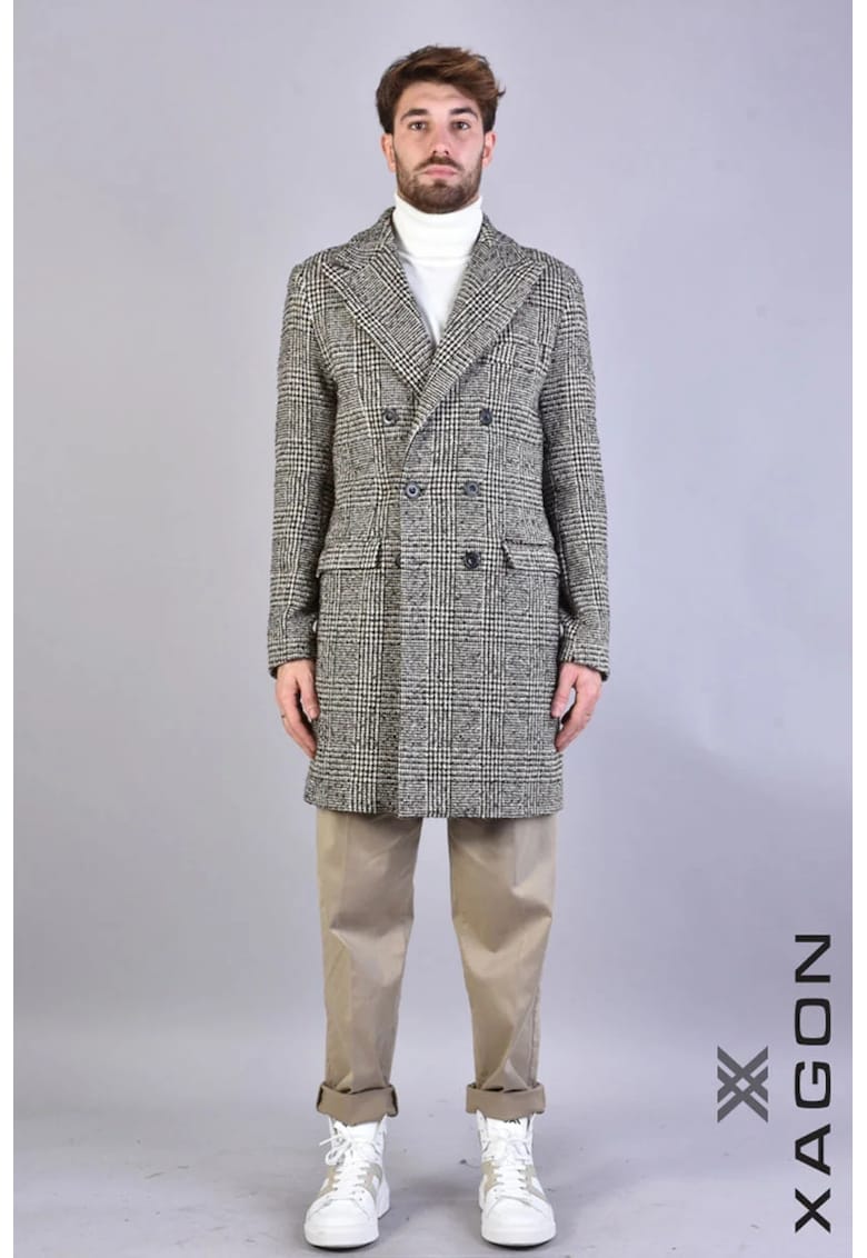 Palton cu imprimeu in dungi