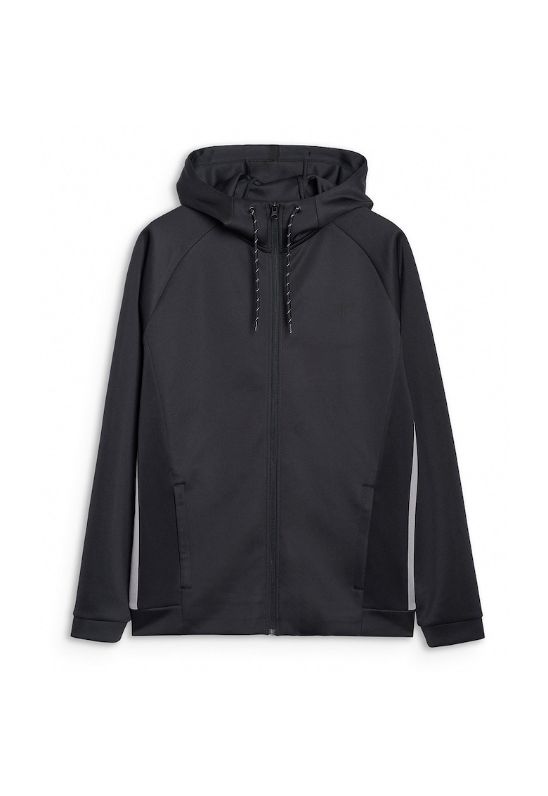 Hanorac sport negru - gluga reglabila - tehnologie 4FDry - marime