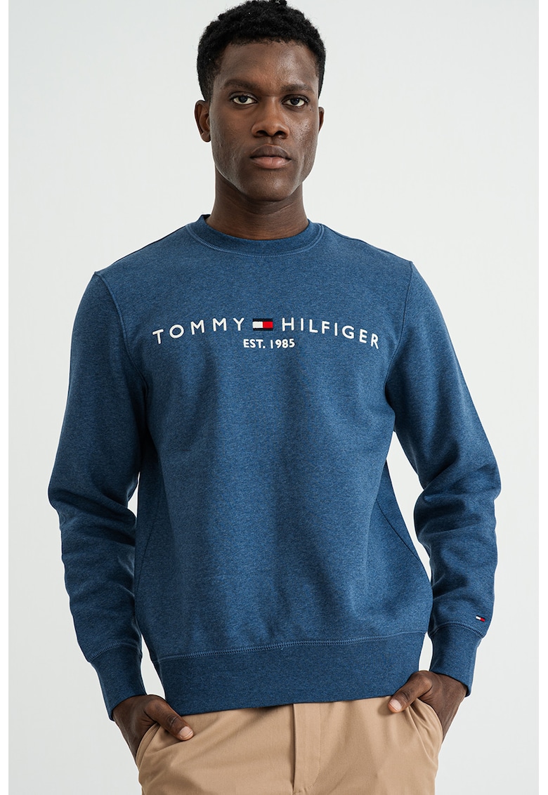 Bluza de trening din amestec de bumbac organic cu logo